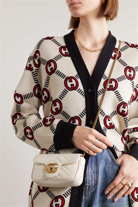 gucci marmont white supermini|gg marmont mini shoulder bag.